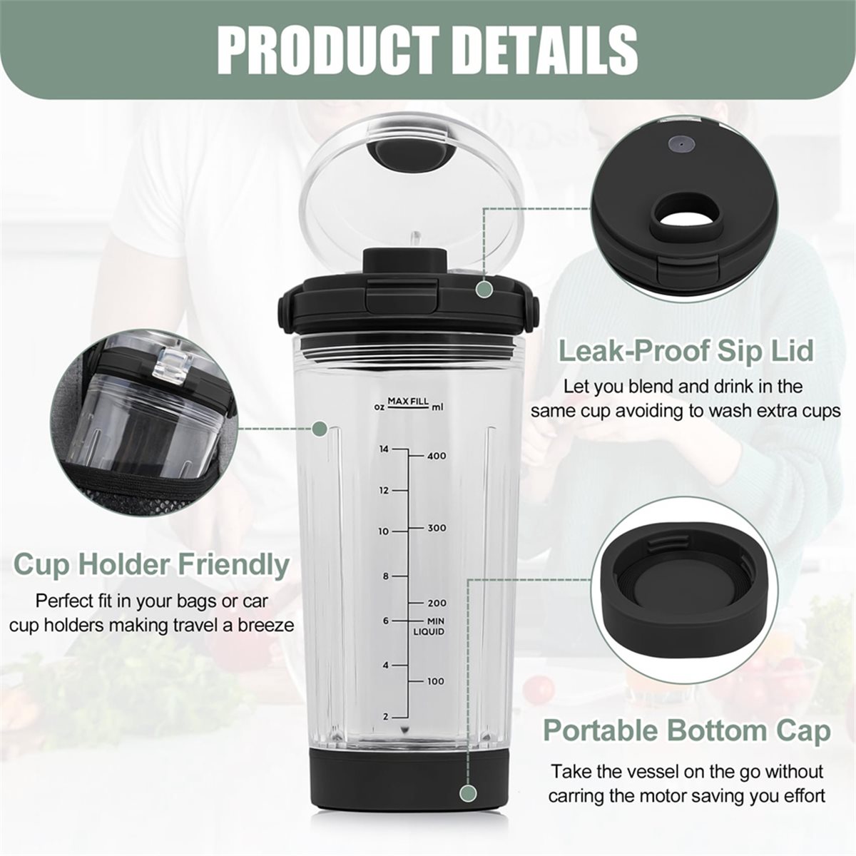 Bean Hopper Lid - (A64E) Couvercle de tasse de mixeur