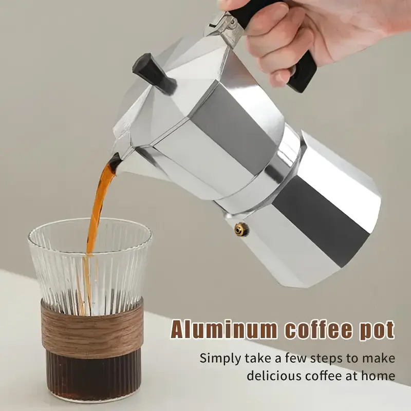 Outdoor Coffee Equipment - Cafetière Moka Classique en Aluminium 50-300ML