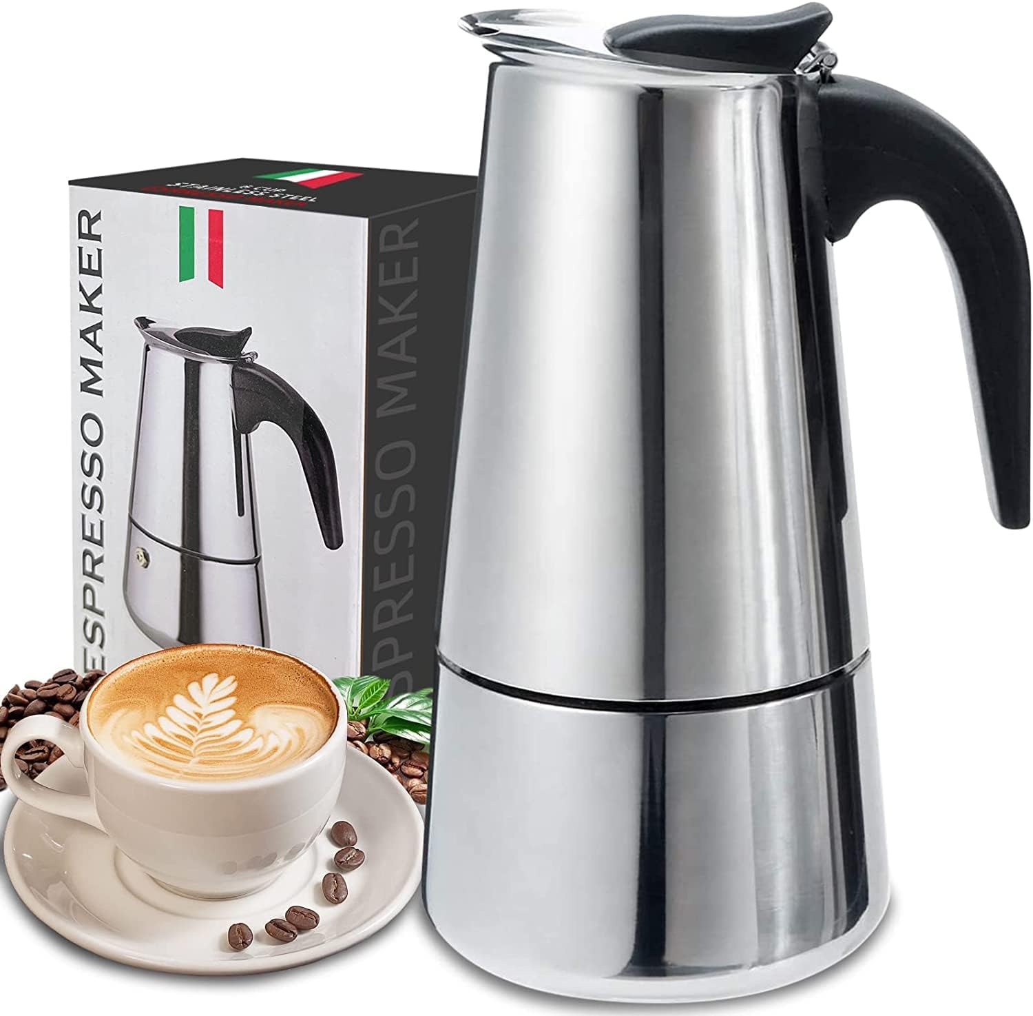 4/6/9 Tasses Moka Pot Caffe Ma - Coffee Equipment Brands avis et prix