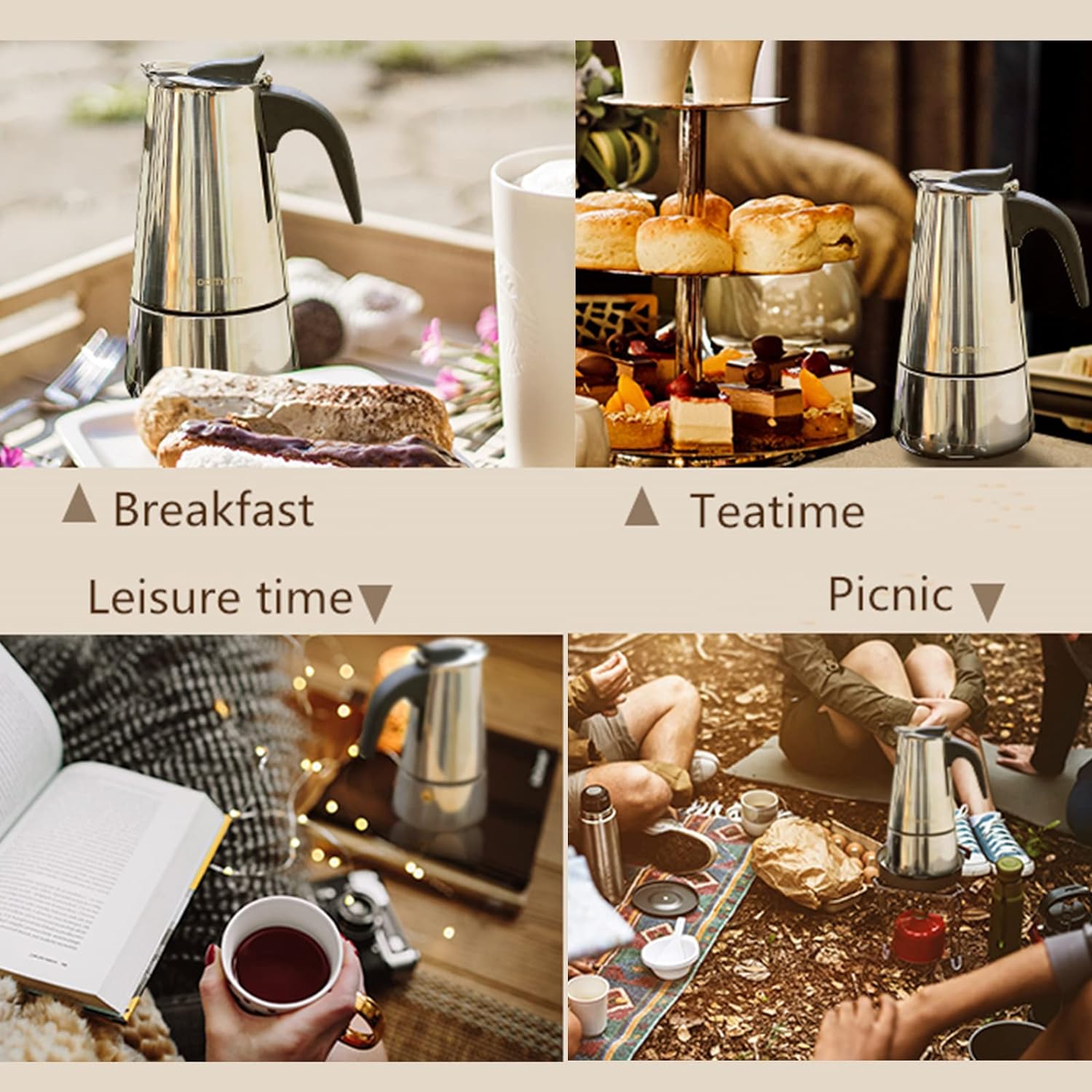 4/6/9 Tasses Moka Pot Caffe Ma - Coffee Equipment Brands avis et prix
